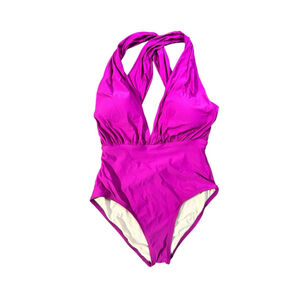 Anthropologie Allihop Swimsuit One Piece Size M Magenta